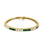 Emerald and Diamond Bracelet in 18k