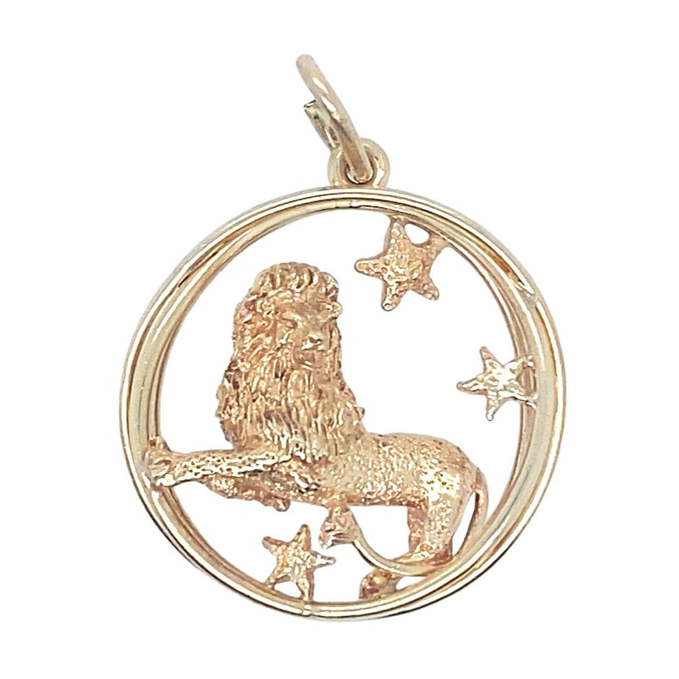 Vintage Leo Ruser Charm in 14K