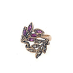 Vintage Diamond and Gemstone Ring in 10K