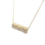 Ross Simons Baguettte Diamond Bar Necklace in 14K Gold