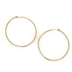 Vintage Thin Hoops in 14K
