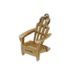 Vintage Adirondack Chair Charm in 14K