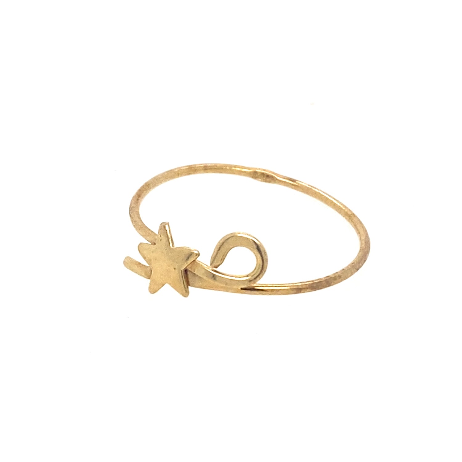 Shooting Star Ring in 14K