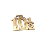 Vintage Ten and a Half Charm in 14K