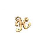 Vintage K Letter Charm in 14K