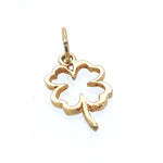 Four Leaf Clover Charm in 14K