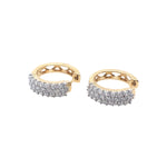 Diamond Huggies in 14K in Yellow Gold
