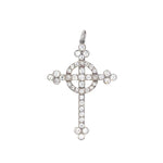Antique Diamond Cross in 18K