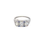 Vintage Art Deco Diamond Ring in Platinum