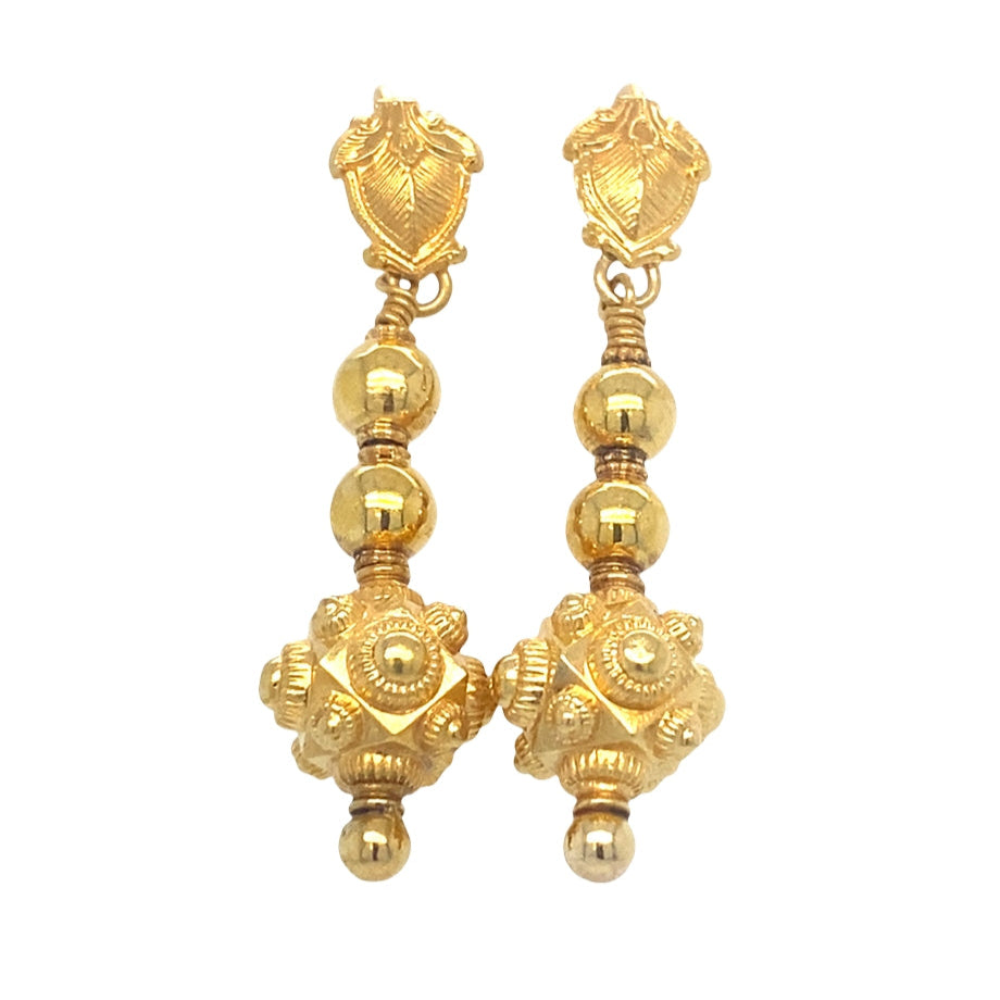 Vintage Earrings in 18K Gold
