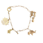 Vintage Charm Bracelet in 14K