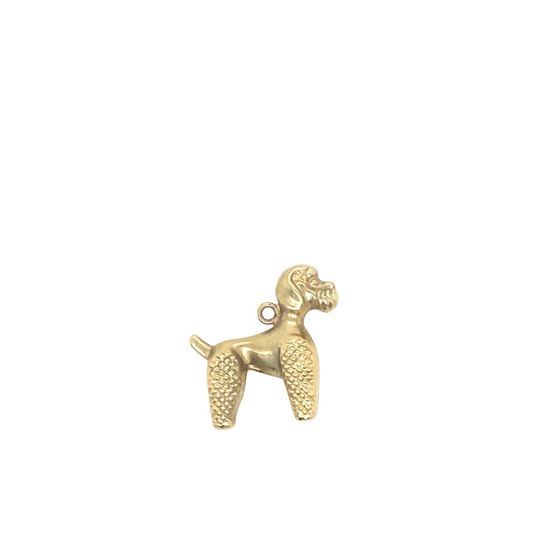 Vintage Standard Poodle Charm in 14K