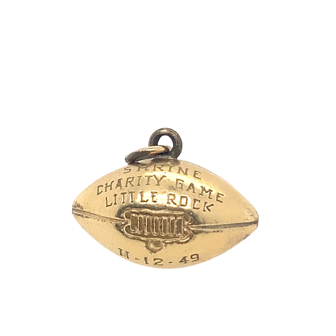 Vintage Football Charm in 14K