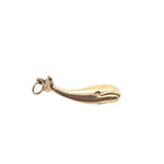 Vintage Whale Charm in 14K