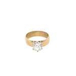 Vintage Old Mine Cut Diamond Ring in 14K
