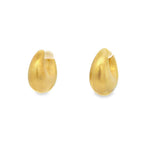 Hammered Hoop Earrings in 18k Gold