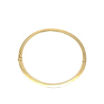 Vintage Flat Oval Hinge Bracelet in 14k