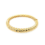 Vintage Twist Bangle in 14K