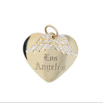 Los Angeles with Diamond Wings Heart