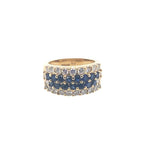 Sapphire and Diamond Ring in 14K