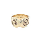 Vintage X Ring in Solid 14K