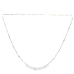 Diamond Station Necklace in Platinum