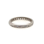 Antique Diamond Eternity Band in Platinum