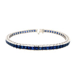 Vintage Sapphire Bracelet in Platinum
