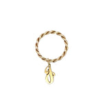 Vintage Letter J Ring in 14k
