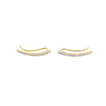 Vintage Diamond Earrings in 14K Gold