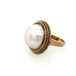 Vintage Pearl Ring in 14K