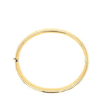 Vintage Flat Rounded Hinge Bangle in 14k