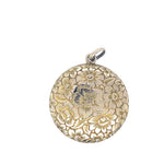 Vintage Flower Locket in 14K