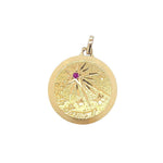 Vintage French Étoile D'amour Charm/Star of Love with Ruby in 18K