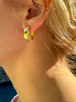 18k Gold Hoops