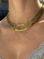 Peridot Necklace in 14k
