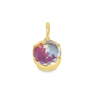 Baguette Ruby Shaker Locket in 14k
