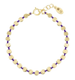 Olivia K Large Fleck Bracelet in Dark Purple