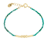 Olivia K Gemstone Fleck Bracelet in Turquoise: Success and Good Fortune