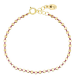 Olivia K Small Fleck Bracelet in Dusty Rose