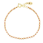 Olivia K Small Fleck Bracelet in Coral