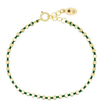 Olivia K Small Fleck Bracelet in Emerald