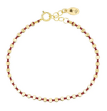 Olivia K Small Fleck Bracelet in Wine