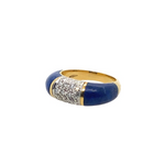Vintage Diamond and Lapis Ring in 18K