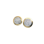 Vintage Diamond Pavé Earrings in 14K