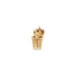Cocktail Shaker with Devil Charm in 14k