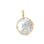 Baguette Diamond Round Shaker Locket in 14k