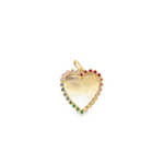 Olivia K Heart Gemstone Charm