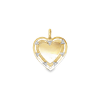Olivia K 7 Diamond Accented Heart Charm in 14k
