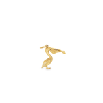 Vintage Articulated Pelican with Fish in Mouth Charm in 14K